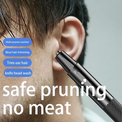 Electric Nose Hair Trimmer with Precision Rotary Blades, Ergonomic Design, and Easy Cleaning for Effective and Painless Grooming