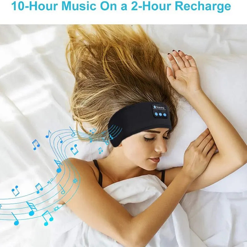 Wireless Bluetooth Sleep Headband with Built-in Speakers and Eye Mask Functionality, Perfect for Sleep, Meditation, and Outdoor Activities like Running, Yoga, and Sports