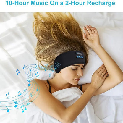 Wireless Bluetooth Sleep Headband with Built-in Speakers and Eye Mask Functionality, Perfect for Sleep, Meditation, and Outdoor Activities like Running, Yoga, and Sports