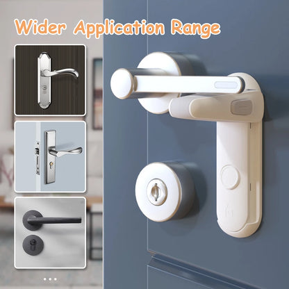 Secure Door Handle Lock for Child Safety, Ideal for Preventing Accidental Openings and Enhancing Home Security