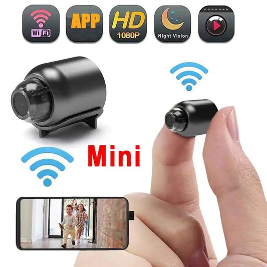 High-Definition Mini WiFi Camera with Night Vision and 1080P Resolution for Security and Surveillance