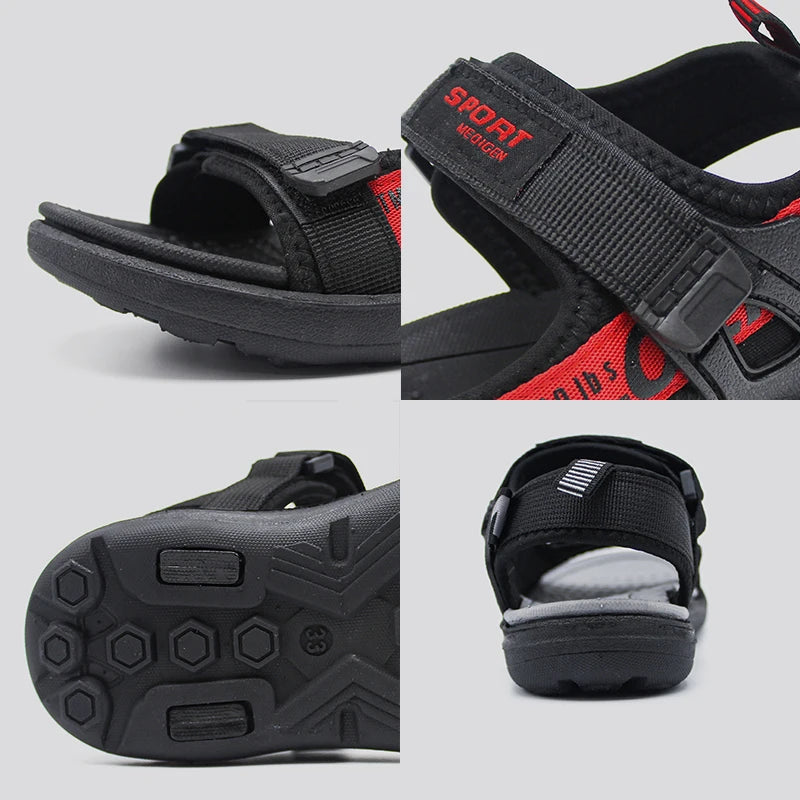 Men's Sporty Outdoor Sandals with Adjustable Straps and Comfortable Cushioning