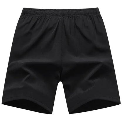 Men's Quick-Dry Athletic Shorts with Elastic Waistband, Zipper Pockets, and Breathable Fabric for Running, Gym, and Casual Wear