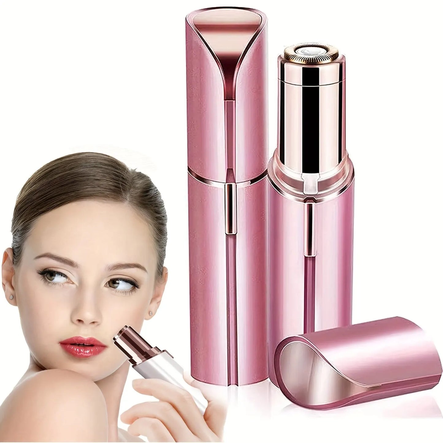 Portable Facial Hair Remover for Women with Discreet Design, Precision Blades, and Painless Hair Removal Technology