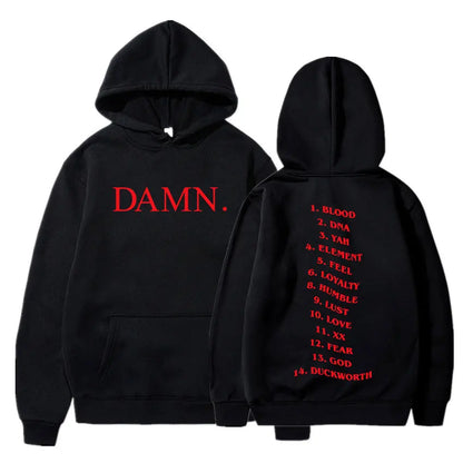 Men's Rapper "Kendrick Lamar Good Kid" Hoodie Men Hip Hop Music Album Graphic Pullover Hoodie