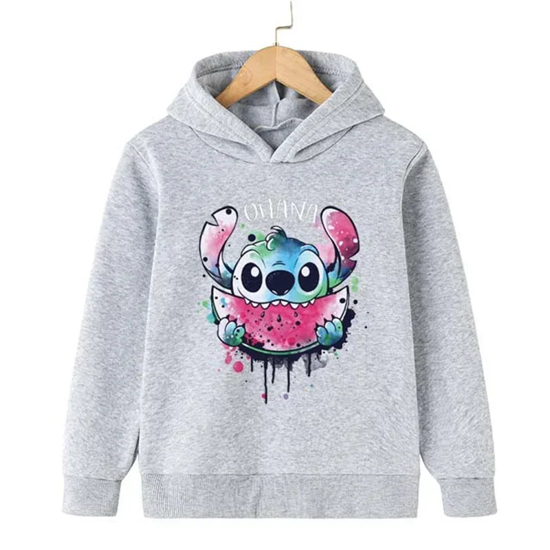 Adorable Cartoon Character Hoodie for Kids with Cute Graphic Design