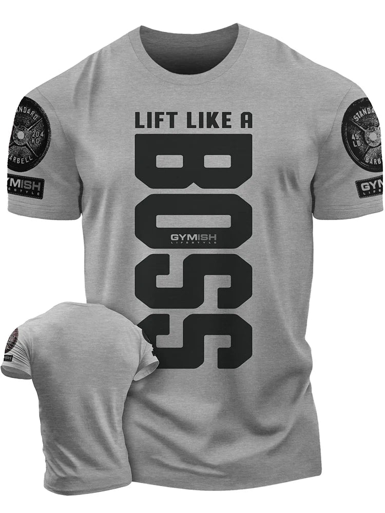 Men's Fitness T-Shirt with Adrenaline Power Workout Graphic and Short Sleeves for Gym and Athletic Wear