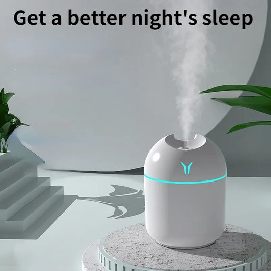 Ultrasonic Cool Mist Humidifier for Improved Sleep with Adjustable Mist Output and LED Night Light Function for Home and Office Use