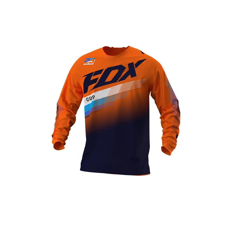 Men's Long Sleeve Motocross Jerseys with Breathable Fabric and Bold Graphic Prints for Off-Road Racing and Outdoor Sports