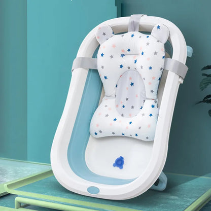 Cozy Infant Bath Support Cushion with Adjustable Straps for Safe and Comfortable Bathing Experience