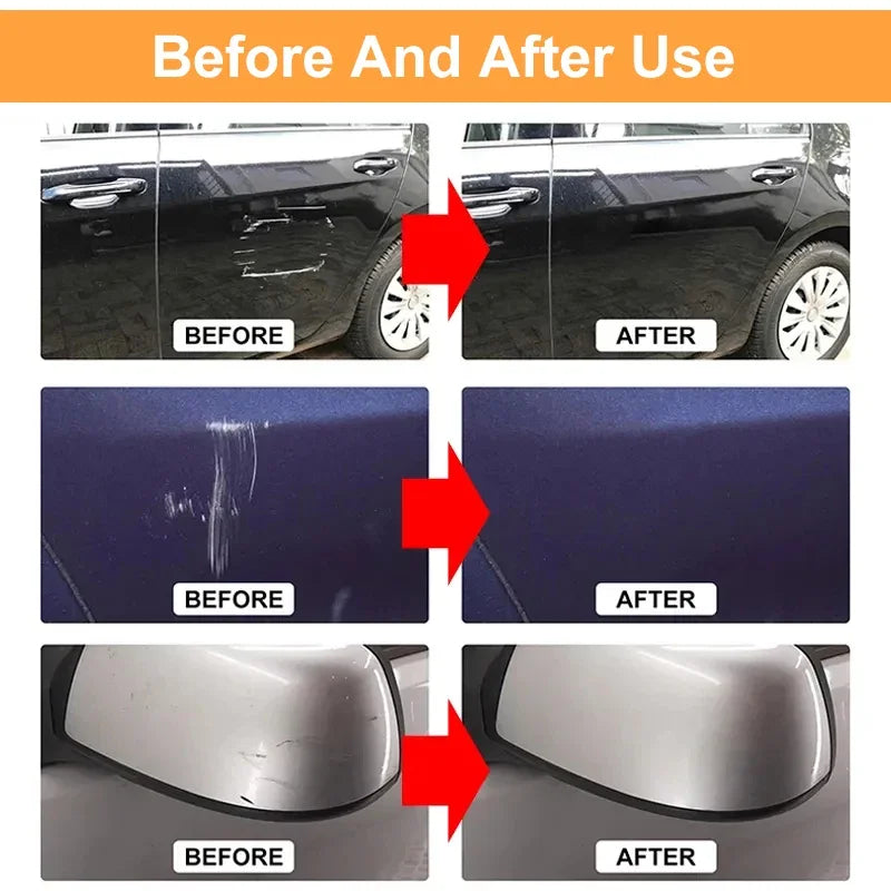 Car Scratch Remover Emulsion with Applicator Pad for Effortless Paint Restoration and Scratch Removal