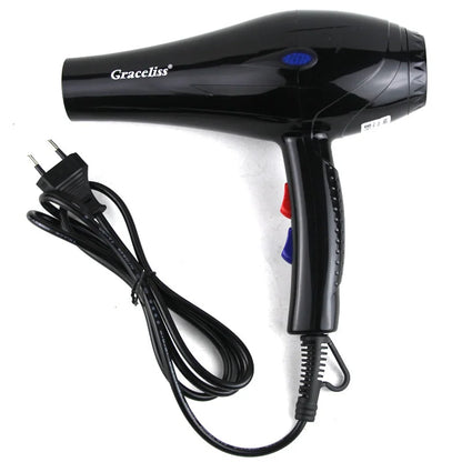 Professional Hair Dryer Set with Multiple Attachments, Including Diffuser, Concentrator Nozzle, Styling Combs, and Clips, Featuring Adjustable Heat and Speed Settings for Versatile Hair Styling