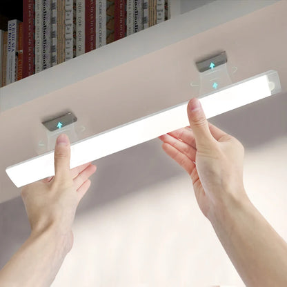 Magnetic Rechargeable LED Light Bar with Motion Sensor and Easy Installation for Under Cabinet or Closet Lighting