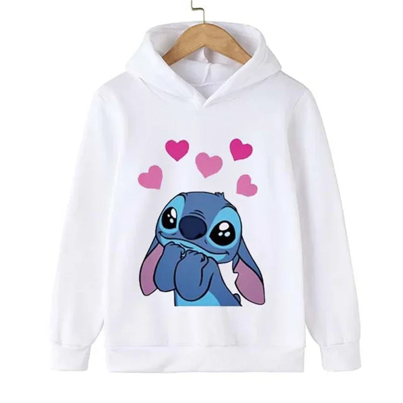 Adorable Cartoon Character Hoodie for Kids with Cute Graphic Design