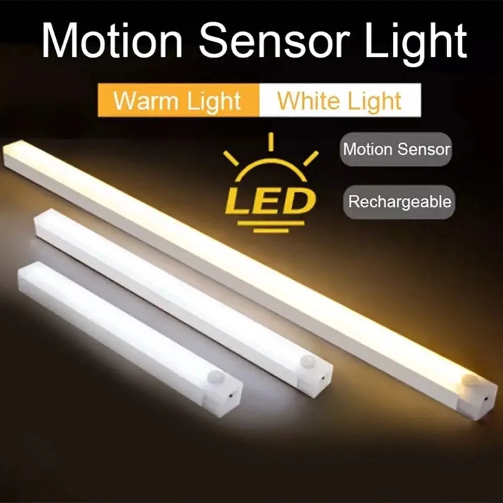 Rechargeable LED Motion Sensor Light with Dual Lighting Modes for Home and Closet Illumination