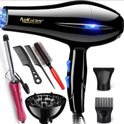 Complete Hair Styling Kit with Professional Hair Dryer, Curling Iron, Straightener, and Essential Hair Care Tools for Salon-Quality Results at Home