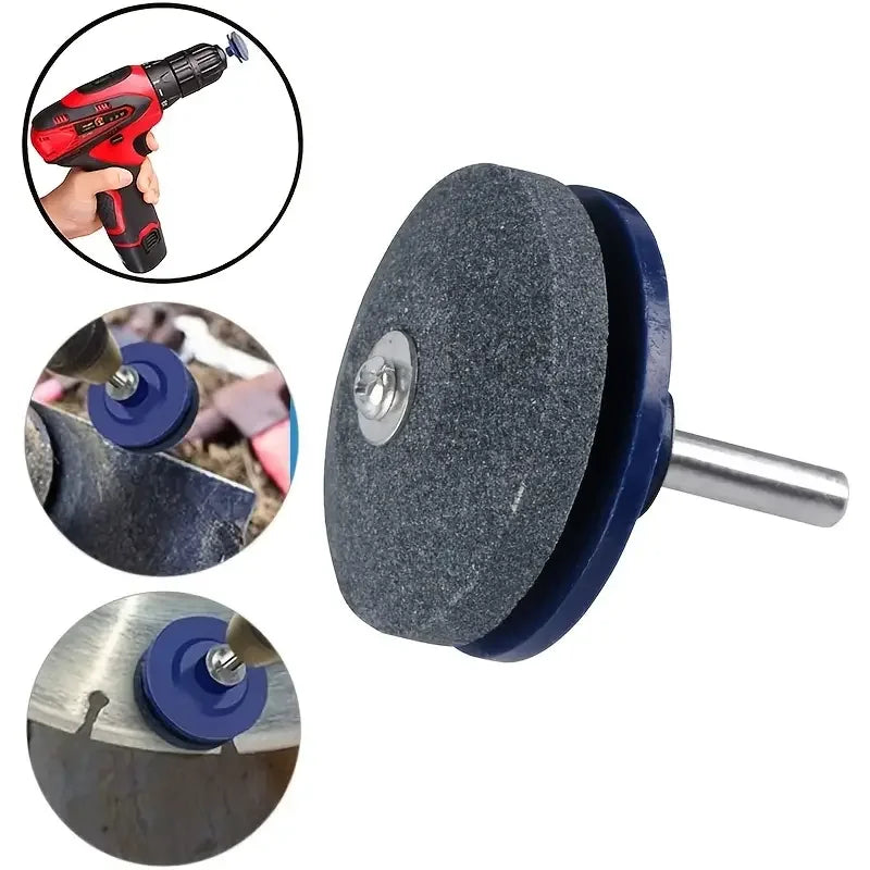 High-Performance Lawn Mower Blade Sharpener Attachment for Power Drills with Easy-to-Use Design and Durable Grinding Wheel for Precise Sharpening