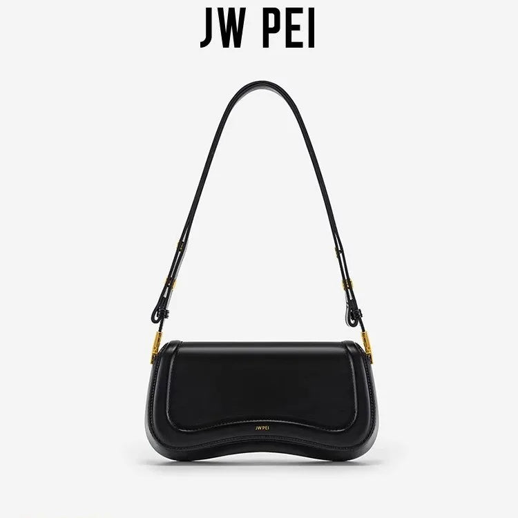 Stylish Saddle Shoulder Bag with Microfiber Synthetic Leather and Moderate Hardness for Casual and Party Occasions