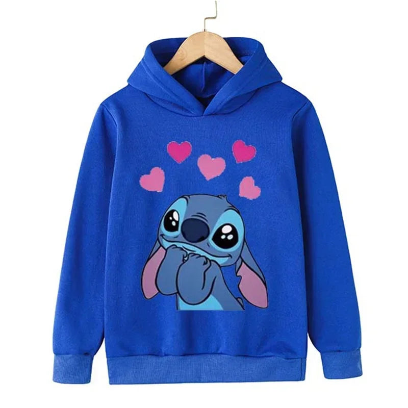 Adorable Cartoon Character Hoodie for Kids with Cute Graphic Design