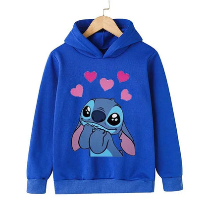 Adorable Cartoon Character Hoodie for Kids with Cute Graphic Design