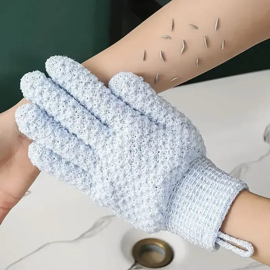 Exfoliating Bath Gloves for Gentle Skin Scrubbing and Deep Cleansing, Suitable for Shower and Spa Use