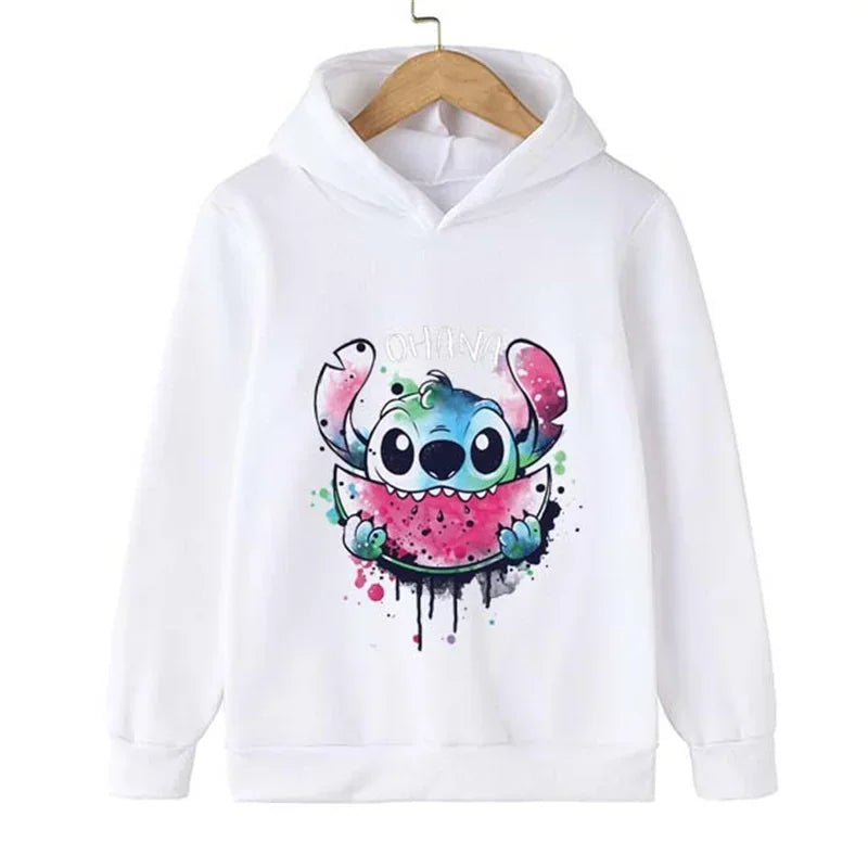 Adorable Cartoon Character Hoodie for Kids with Cute Graphic Design