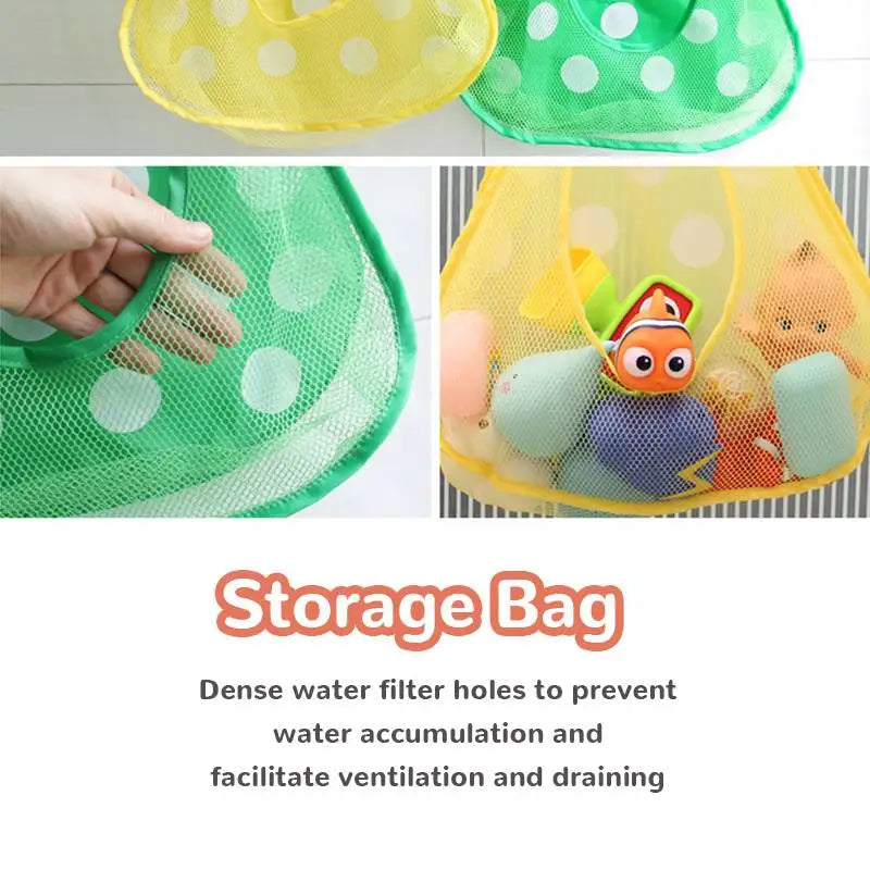 Cute Animal-Themed Bath Toy Organizer with Suction Cups for Easy Storage and Organization