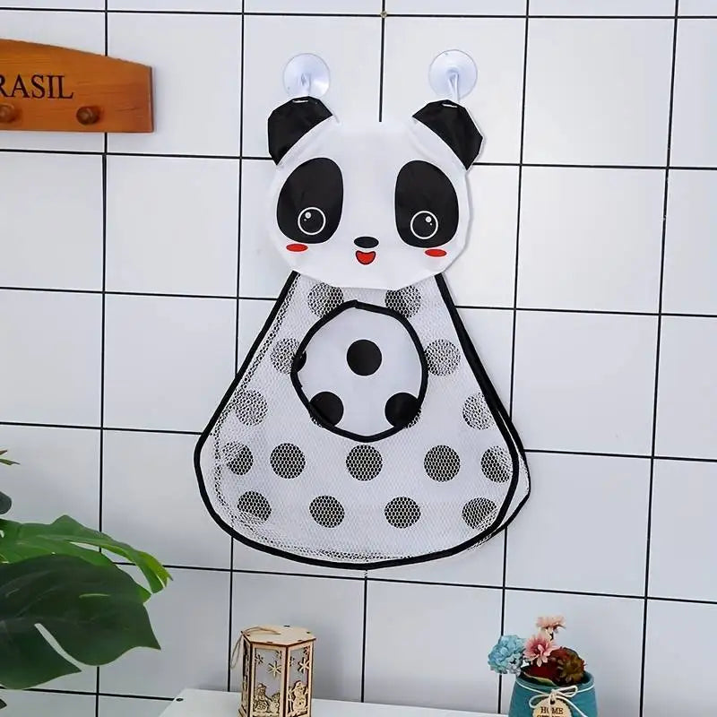 Cute Animal-Themed Bath Toy Organizer with Suction Cups for Easy Storage and Organization