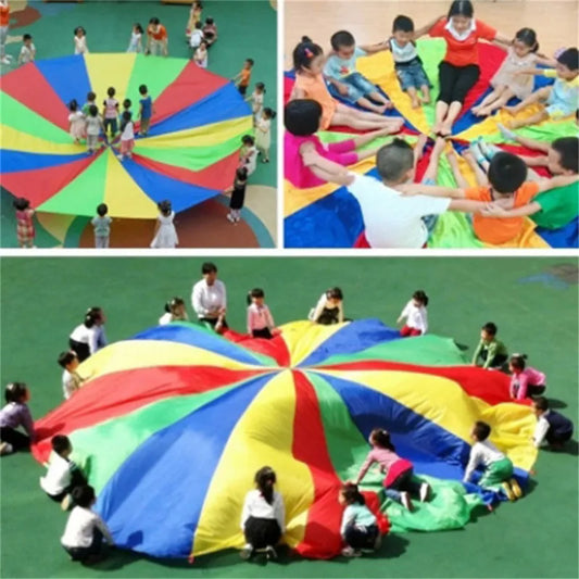 Large Play Parachute for Kids' Group Activities and Team Building Games