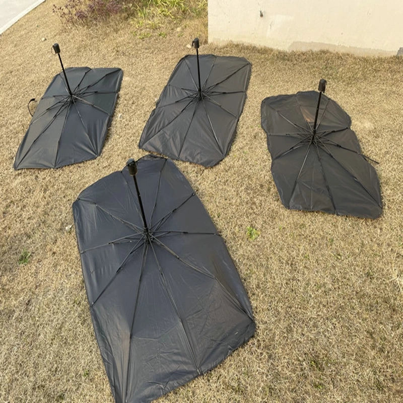 Foldable Car Windshield Sunshade Umbrella with UV Protection and Heat Insulation for Easy Storage and Installation