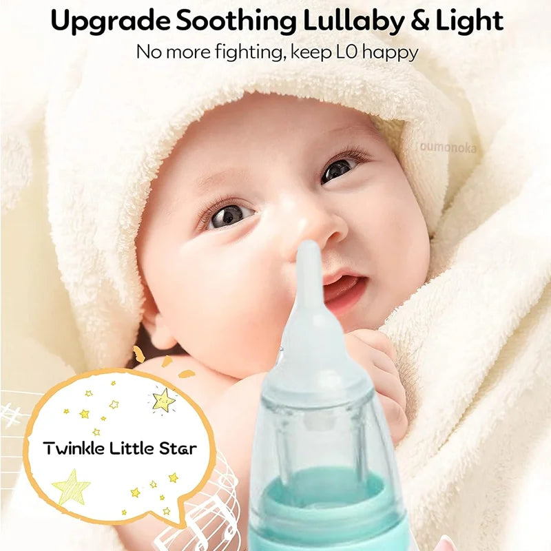 Electric Nasal Aspirator for Babies with Adjustable Suction Power and LCD Display, Rechargeable and Easy to Clean for Effective Mucus Removal and Congestion Relief