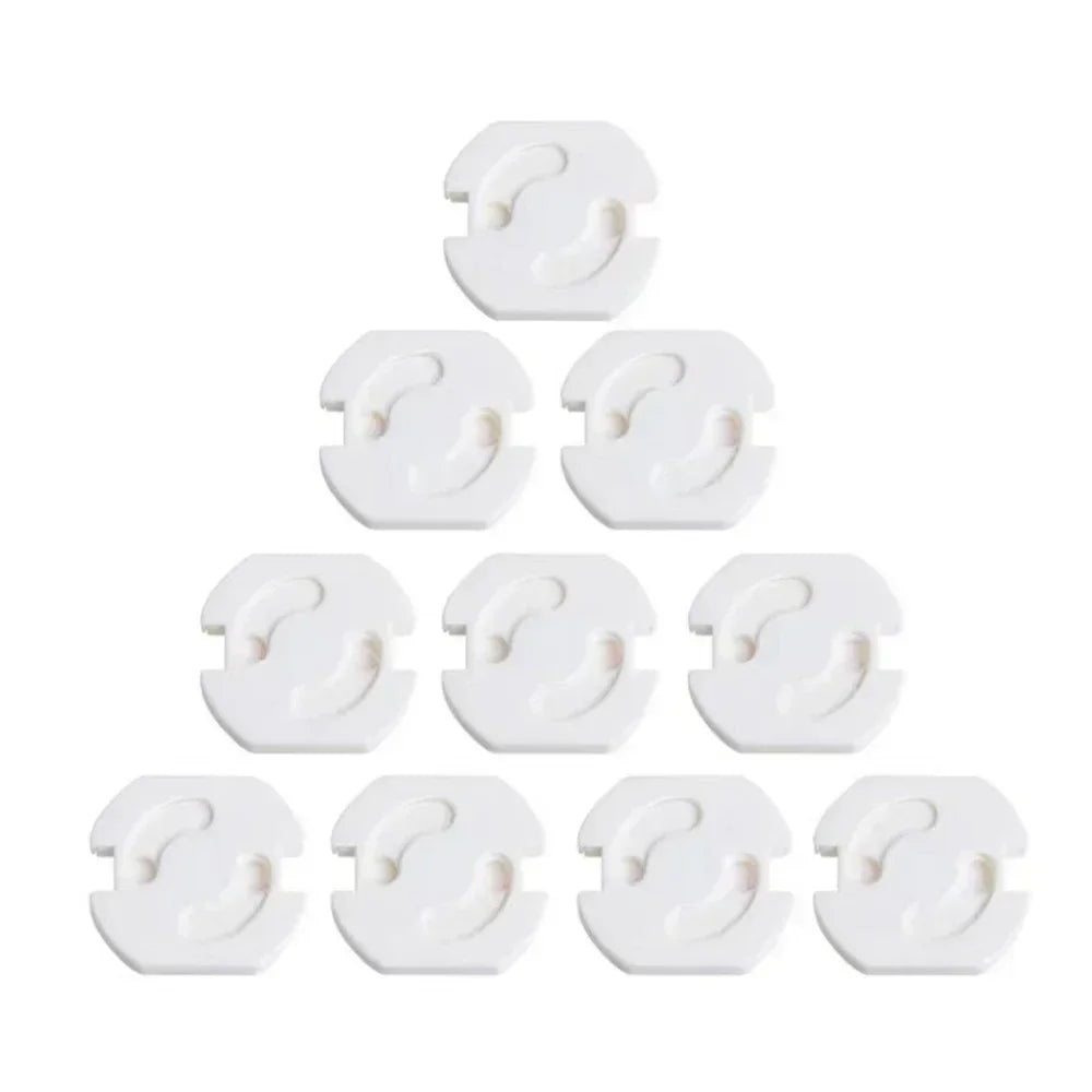 10-Pack Baby Proofing Outlet Covers with Rotating Mechanism for Enhanced Electrical Safety