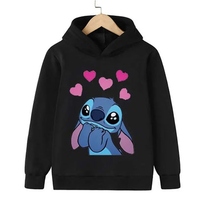 Adorable Cartoon Character Hoodie for Kids with Cute Graphic Design