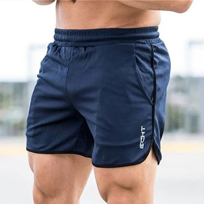 Men's Quick-Dry Performance Running Shorts with Elastic Waistband and Side Pockets, Featuring a Sleek Design for Optimal Comfort and Mobility