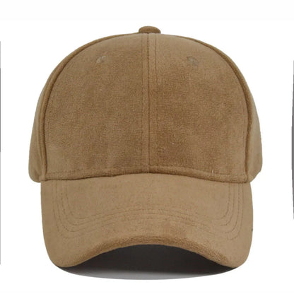 Classic Suede Baseball Cap with Adjustable Strap for Stylish and Comfortable Casual Wear