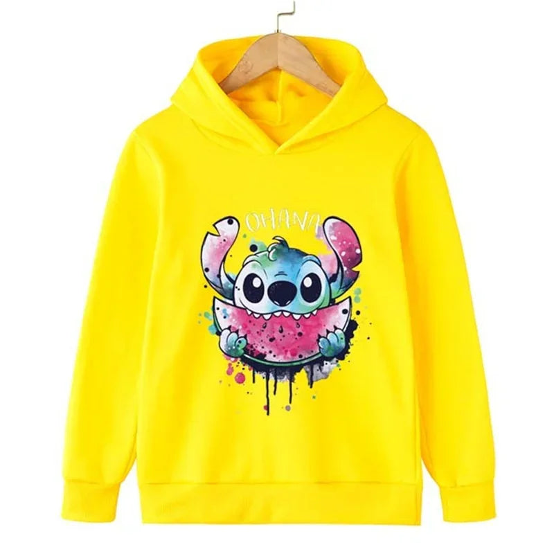 Adorable Cartoon Character Hoodie for Kids with Cute Graphic Design