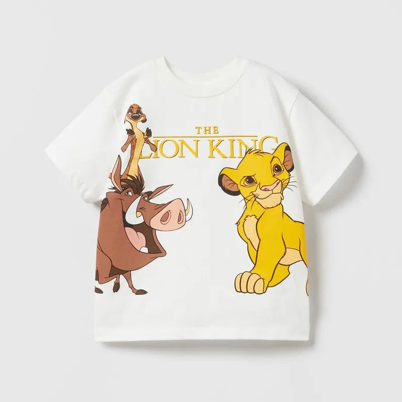 Hakuna Matata Lion King Characters T-Shirt for Kids – Casual and Comfortable Summer Wear