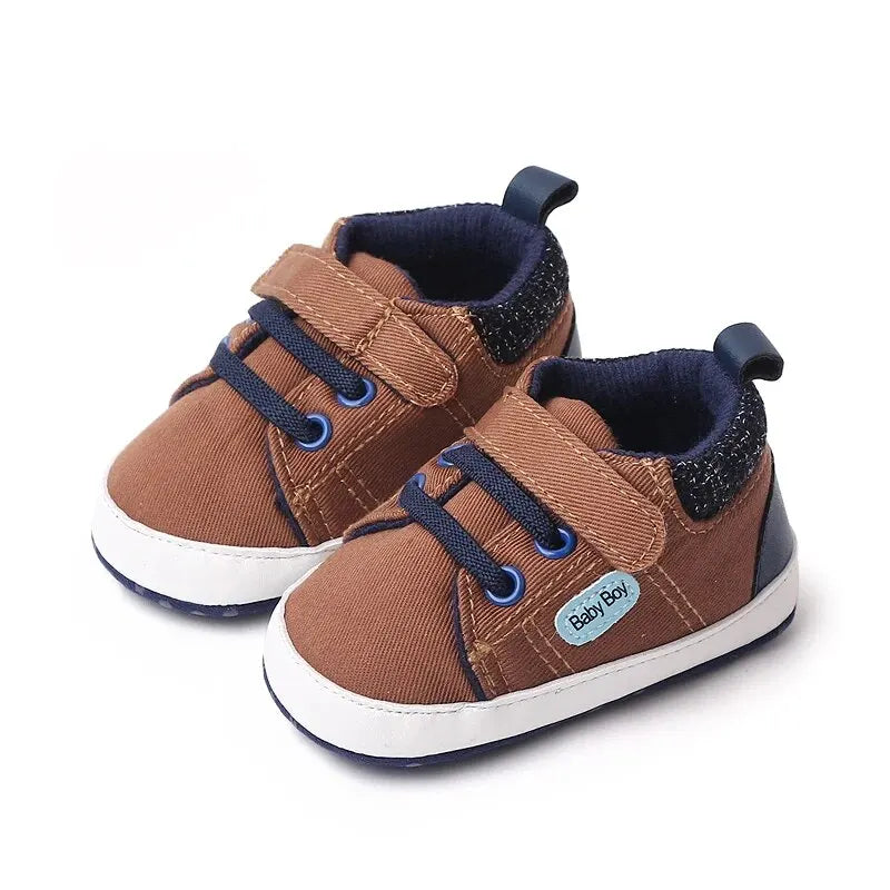 Adorable Baby Canvas Shoes with Soft Soles and Anti-Slip Design for Toddlers Learning to Walk