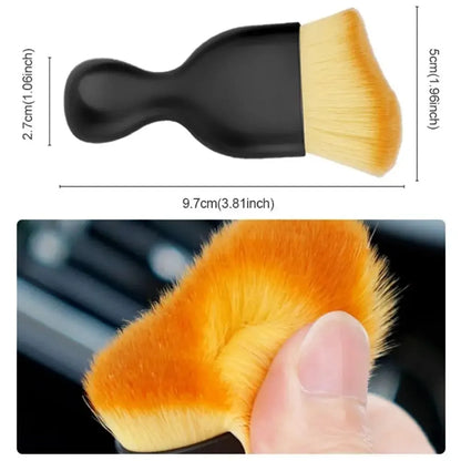 Ergonomic Contour Makeup Brush Set with Soft, Dense Bristles for Seamless Foundation and Powder Application