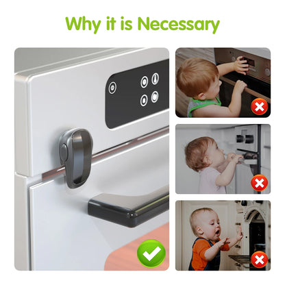 Secure Oven Door Lock for Child Safety and Home Protection, Easy to Install with Strong Adhesive, Ideal for Keeping Toddlers Safe from Kitchen Hazards