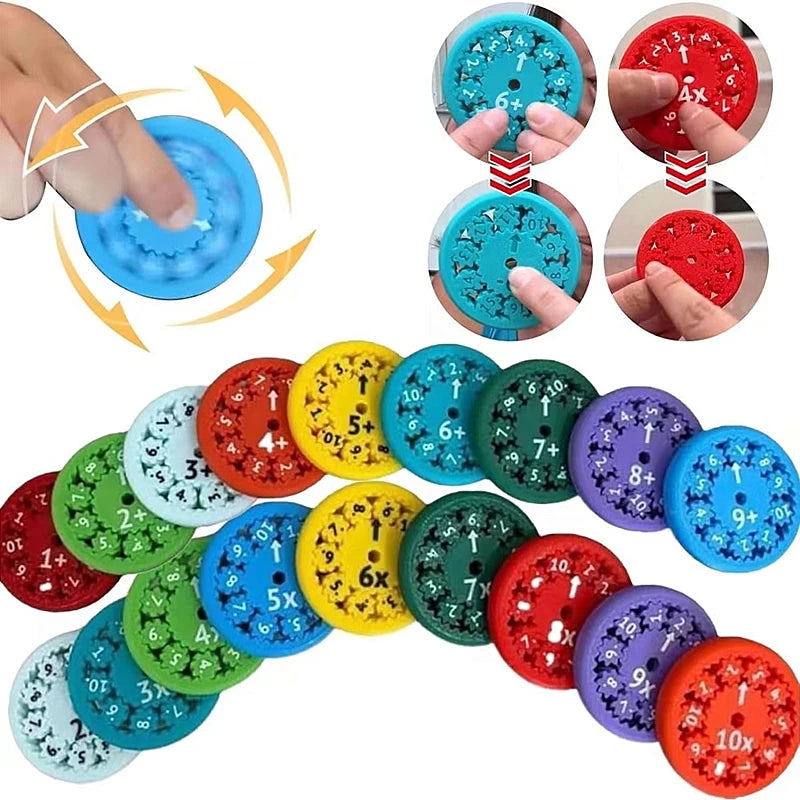 Educational Multiplication Wheels for Kids, Fun Math Learning Tools to Enhance Arithmetic Skills and Cognitive Development