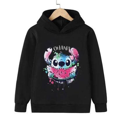 Adorable Cartoon Character Hoodie for Kids with Cute Graphic Design