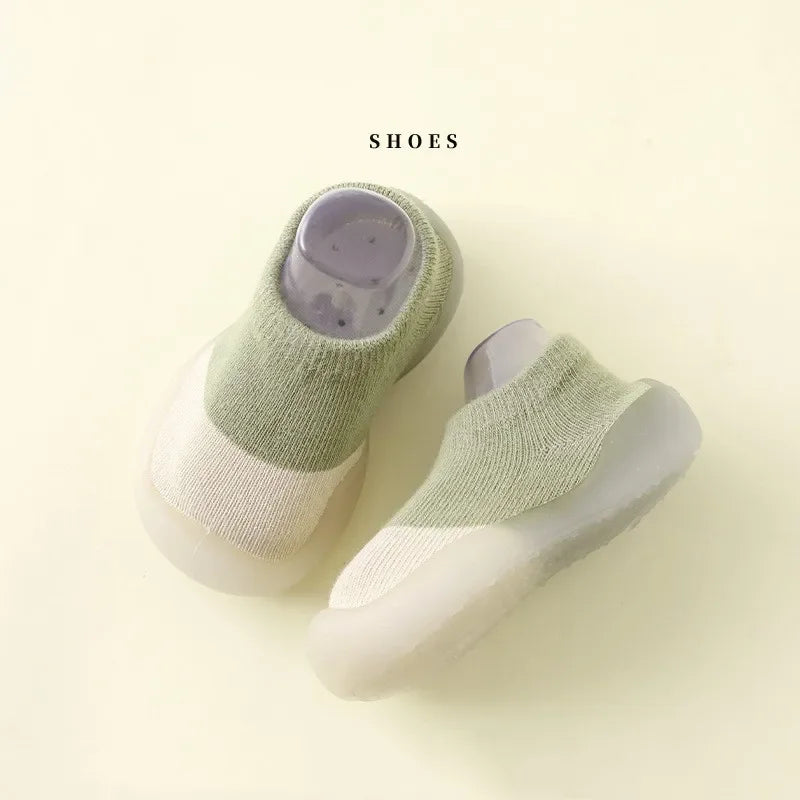 Soft Sole Baby Walking Shoes with Slip-Resistant Outsole and Comfortable Knitted Upper for Toddlers