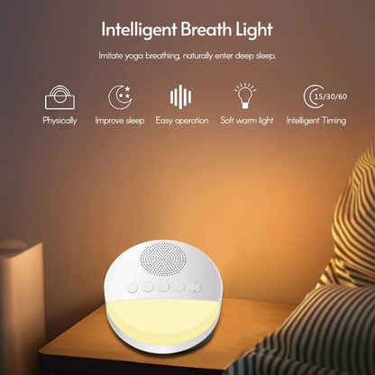 Portable Baby Sleep Soother with Built-in Night Light and Soothing Sounds for Improved Sleep Quality