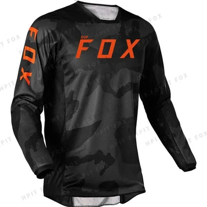 Men's Long Sleeve Motocross Jerseys with Breathable Fabric and Bold Graphic Prints for Off-Road Racing and Outdoor Sports