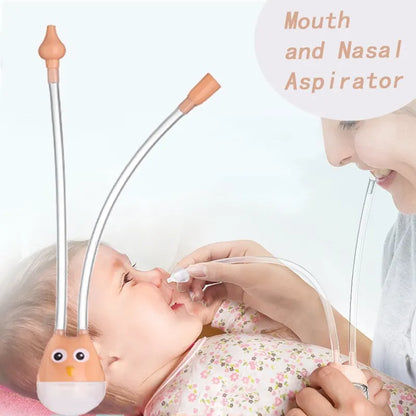 Manual Baby Nasal Aspirator with Oral Suction for Safe and Effective Congestion Relief