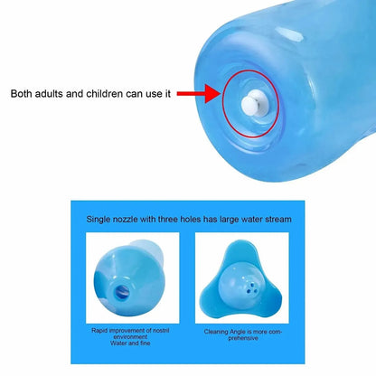 Portable Nasal Irrigation Bottle for Sinus Relief and Nasal Hygiene, Easy-to-Use Neti Pot for Home and Travel