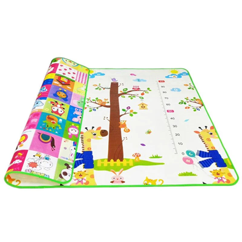 Large Baby Play Mat with Cute Animal Design, Ideal for Crawling, Playing, and Learning, Perfect for Infants and Toddlers, Easy to Clean and Durable, Available in Multiple Sizes and Thickness Options