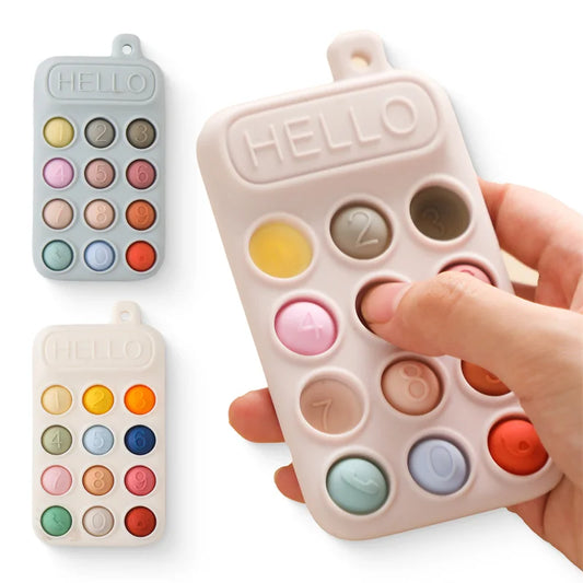 Engaging Sensory Toy with Numbered Buttons for Early Learning and Tactile Stimulation