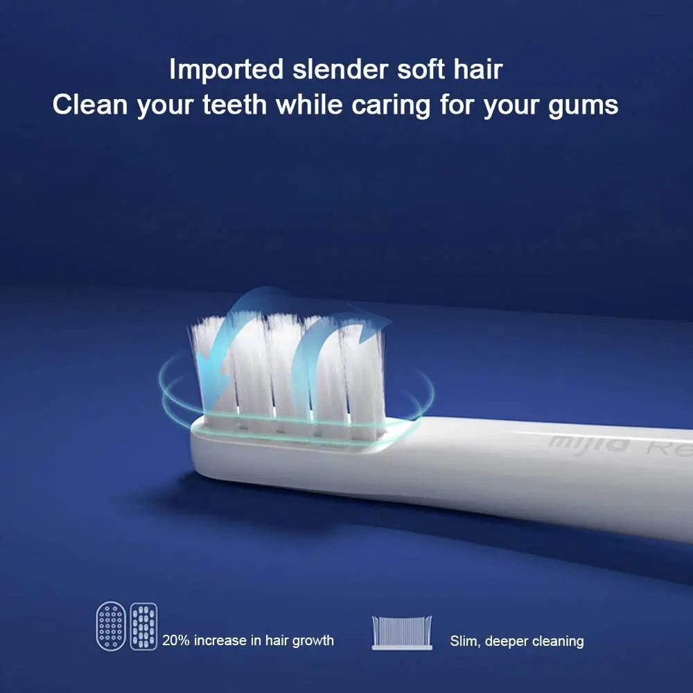 Xiaomi Electric Toothbrush with Two-Speed Cleaning Mode, Long Battery Life, Waterproof Design, and Replacement Heads for Effective Oral Hygiene